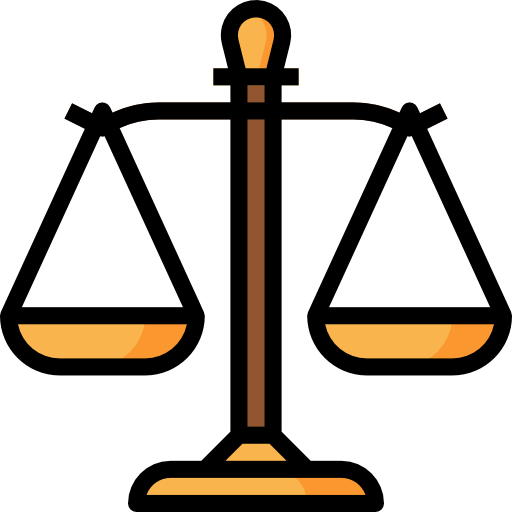 Legal practice advertising icon